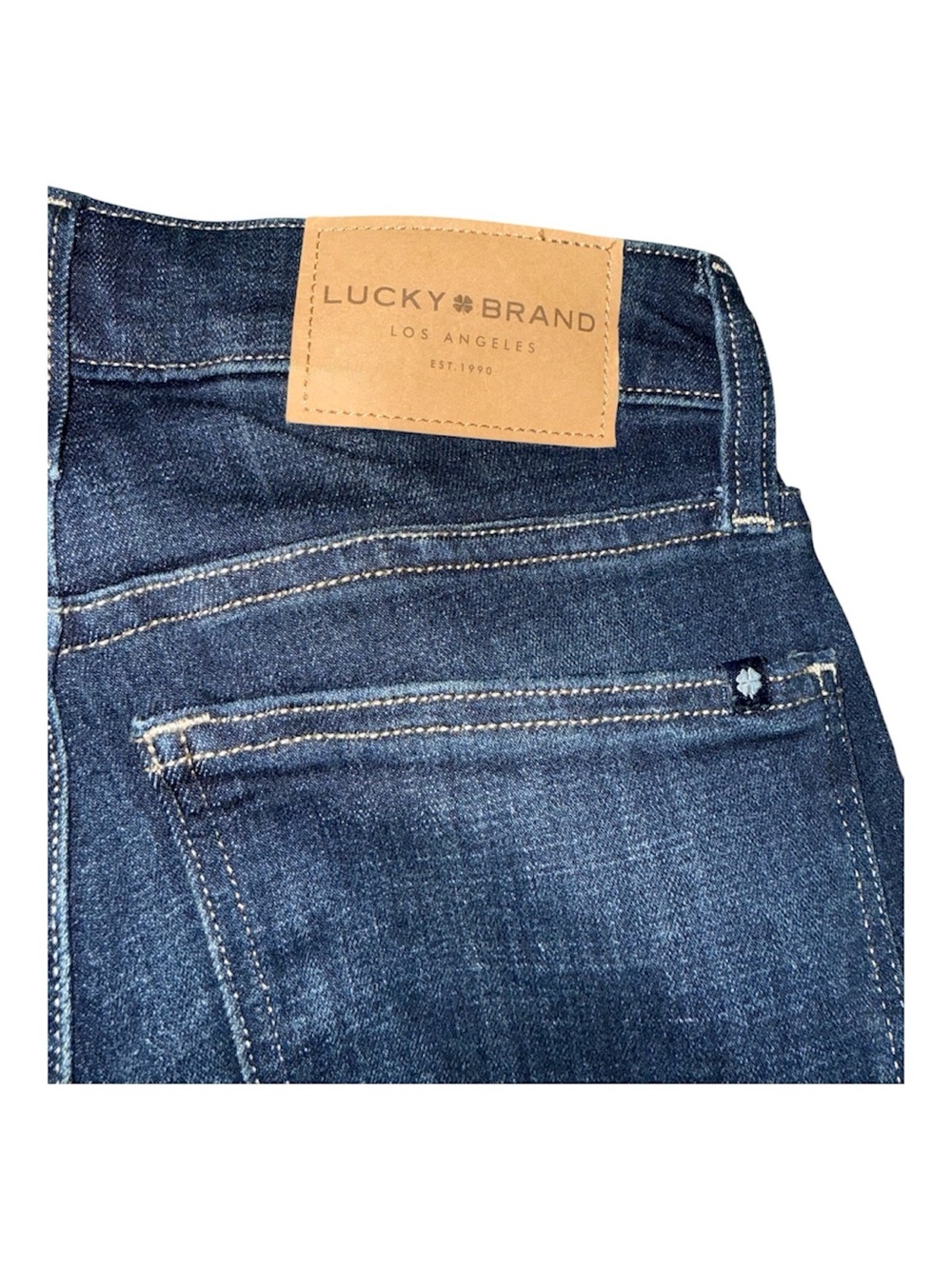 Lucky Brand Ava Mid Rise Skinny Jeans 2/26 Dark Wash Exposed Button Fly EUC - Picture 8 of 9
